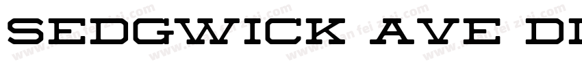 Sedgwick Ave Displa字体转换